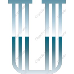 Elegant Gradient Letter U