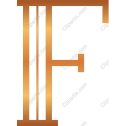 Golden Letter F