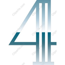 Modern Teal Number 4