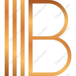 Elegant Golden B Logo