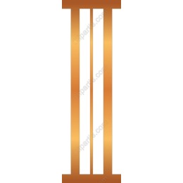 Elegant Golden Triple Bar