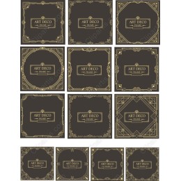 Art Deco Frame Set (12 Elegant s)