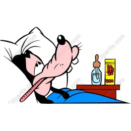 Cartoon Sick Character