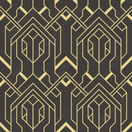 Sleek Black and Gold Geometric Pattern