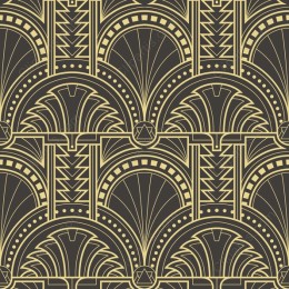 Elegant Art Deco Pattern in Black and Gold