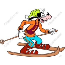 Joyful Skiing Character