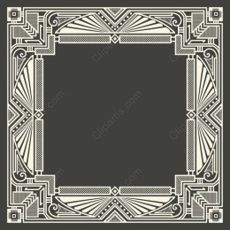 Art Deco Decorative Frame