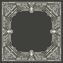 Intricate Geometric Tribal Frame