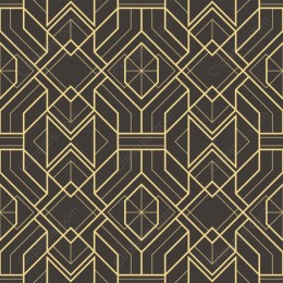 Elegant Geometric Gold Line Pattern