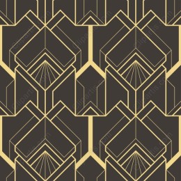 Elegant Gold and Black Geometric Pattern