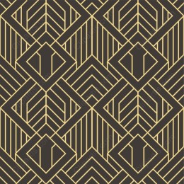 Luxurious Black and Gold Geometric Pattern