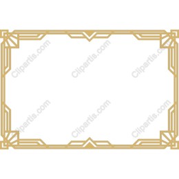 Art Deco Gold Frame