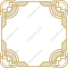Art Deco Golden Border
