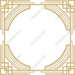 Elegant Art Deco Geometric Frame
