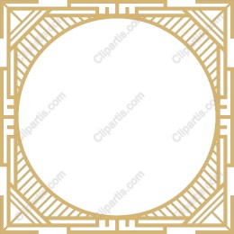 Gold Geometric Frame