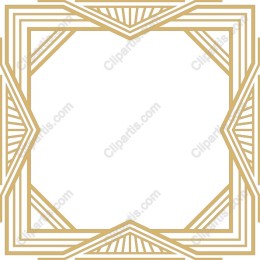 Elegant Gold Geometric Frame