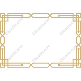 Elegant Gold Art Deco Frame