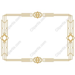 Art Deco Gold Frame