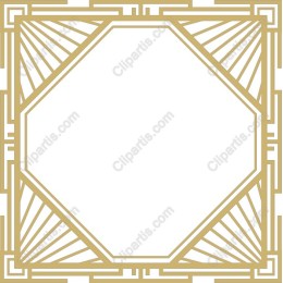 Art Deco Elegance - Geometric Frame