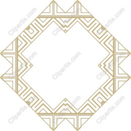 Elegant Geometric Gold Border