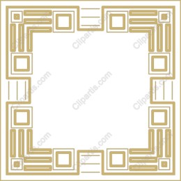 Elegant Gold Geometric Border