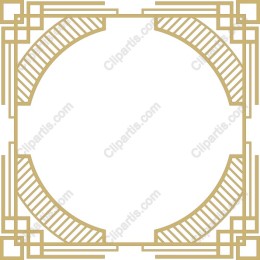 Art Deco Golden Border