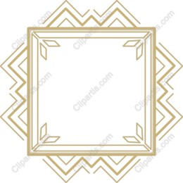 Elegant Gold Geometric Frame