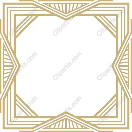 Gold Geometric Border