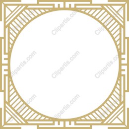 Elegant Gold Geometric Frame