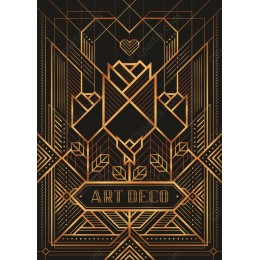 Elegant Art Deco Gold Rose