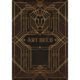 Art Deco Golden Lion