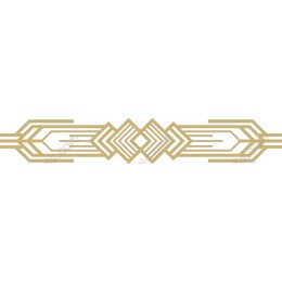 Elegant Geometric Golden Border
