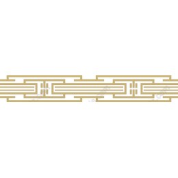 Golden Geometric Border Clipart