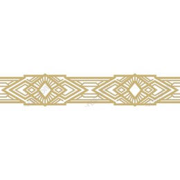 Art Deco Gold Geometric Border