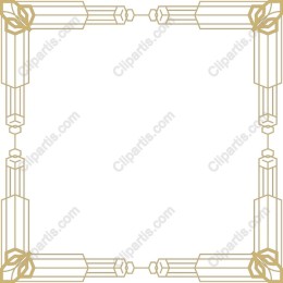 Elegant Gold Geometric Border