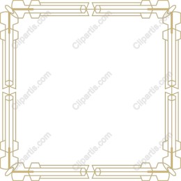 Elegant Gold Geometric Frame