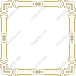 Art Deco Gold Frame