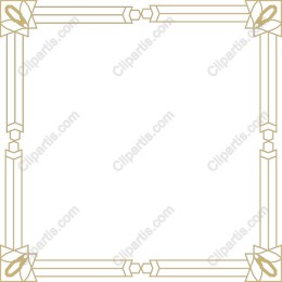 Elegant Gold Outline Frame