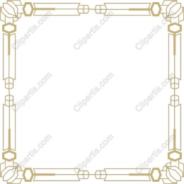 Elegant Gold Geometric Frame