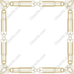 Elegant Gold Geometric Border