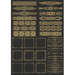 Art Deco Border and Frame Set
