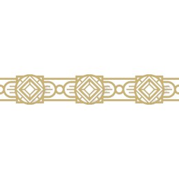 Elegant Golden Geometric Border