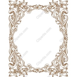 Elegant Floral Border