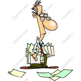 Overwhelmed Office Worker