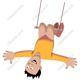 Whimsical Upside-Down Character