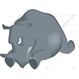 Whimsical Elephant in Motion