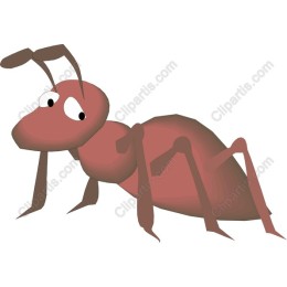 Adorable Cartoon Ant