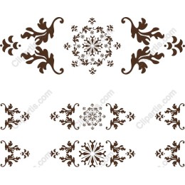 Elegant Floral Ornamental Set