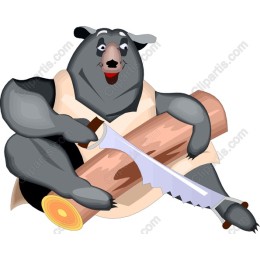 Whimsical Bear Woodworker
