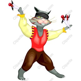 Juggling Cat Acrobat